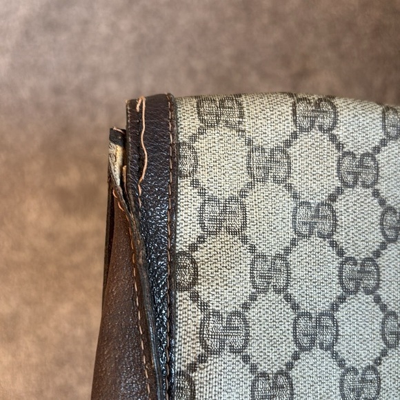 Gucci Vintage Nylon Monogram Logo Envelope Clutch - Picture 3 of 12